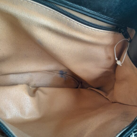 Vintage Nordstrom Leather Black Purse Genuine Turkey Made Crossbody Shoulder Bag - Picture 7 of 12